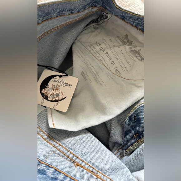 Jaded Gypsy Upcycled Pocket Patchwork Denim Jeans - Picture 6 of 6